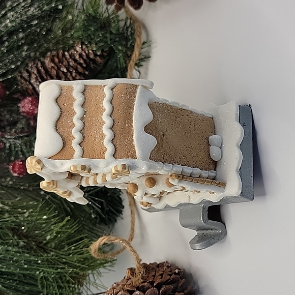 Gingerbread House Christmas Stocking Holder  Approximately 6" - Picture 3 of 7